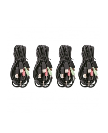 MANHATTAN Przełącznik KVM HDMI/USB 4x1 Dual-Monitor Video 4K 30Hz