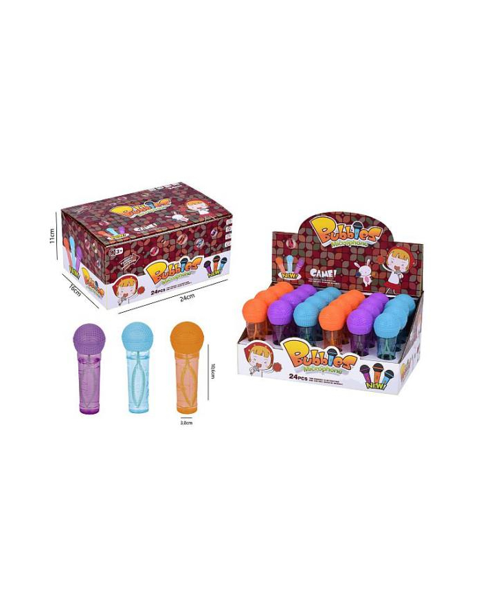hipo Bańki mydlane Mikrofon 40ml 11cm 628 mix cena za 1 szt p24 główny