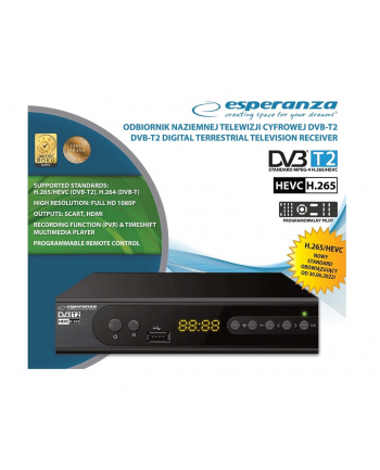 esperanza Tuner EV106P DVB-T/T2 H.265/HEVC