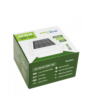 greenblue Lampa solarna na słupek 100x100 GB128