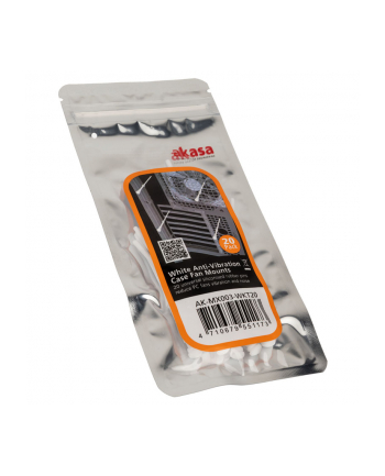 Akasa AK-MX003, kołki antywibracyjne 20szt, białe