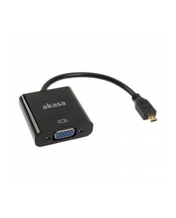 AKASA ADAPTER AV  HDMI MICRO - D-SUB (VGA) CZARNY (AK-CBHD21-15BK)
