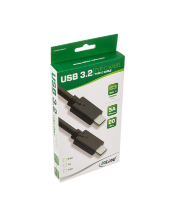 INLINE 35706A KABEL USB-C 3.2 GEN. 2 WTYCZKA/WTYCZKA, CZARNY - 0,5M