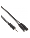 Kabel InLine InLine 3.5 mm Jack Rozgałęźnik męski na 2x 3,5 mm jack żeński Stereo 2m - nr 4