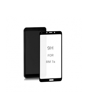 Szkło ochronne hartowane PREMIUM Qoltec do Xiaomi Redmi 7A | 9D | Pełne | Czarne