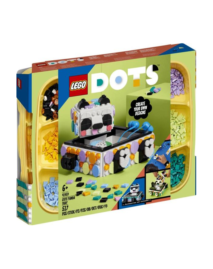 LEGO 41959 DOTS Pojemnik z uroczą pandą p5 główny