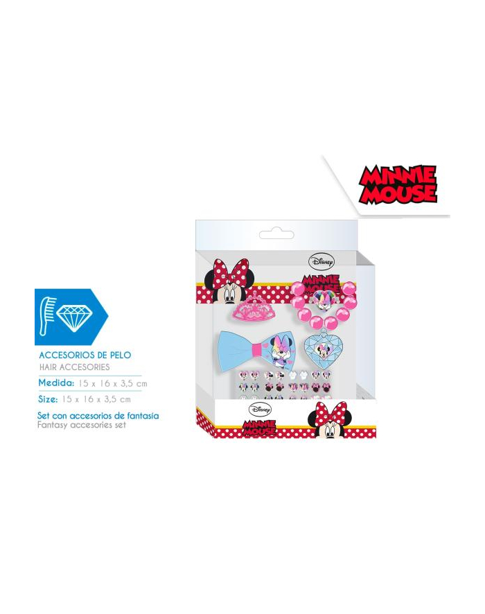 Zestaw akcesoriów do włosów  Minnie Mouse WD21274 Kids Euroswan główny