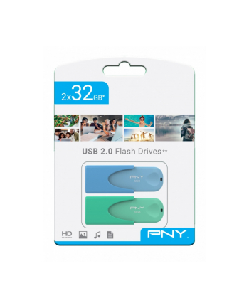 pny Pendrive 32GB USB2.0 ATTACHE 4 FD32GATT4COLBGX2-EF