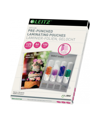 Esselte Leitz 100 A4 Lam Pouch Punched 125Micron (33878)