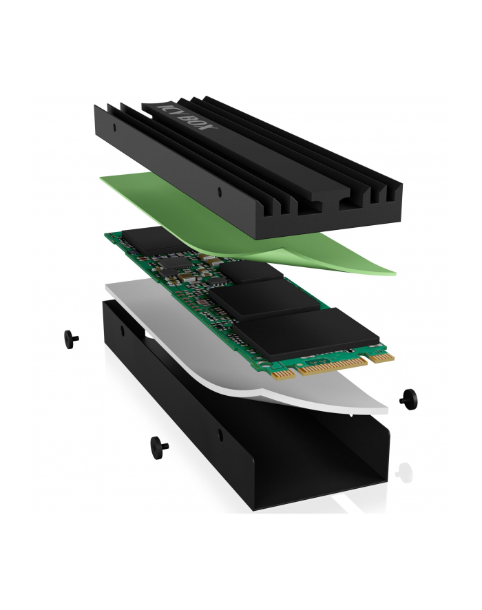 ICY BOX Radiator do M.2 SSD dla PlayStation 5 (IBM2HSPS5) główny