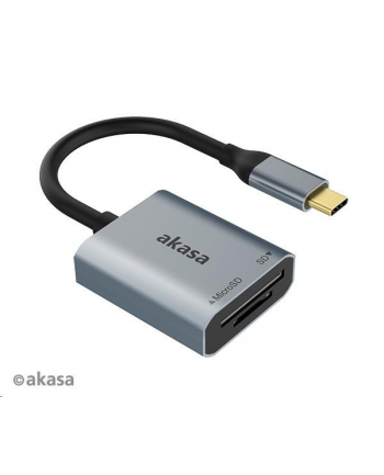 Akasa čtečka karet AK-CR-10BK (SD, microSD), externí, USB 3.2 Type-C (AKA)