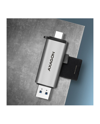 Axagon CRE-SAC, USB3.2 Gen 1 Type-C + Type-A zewnętrzny czytnik kart SD/microSD (AXN) nr 1