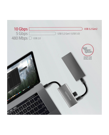 Axagon Hub Usb-c Speedster 4 10 Gbsp mac Os (HMC4G2)