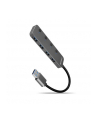 Axagon HUE-MSA, 4x USB 3.2 Gen 1 SWITCH hub, kovový, micro USB nap. konektor, kabel USB-A 20cm (AXN) - nr 18