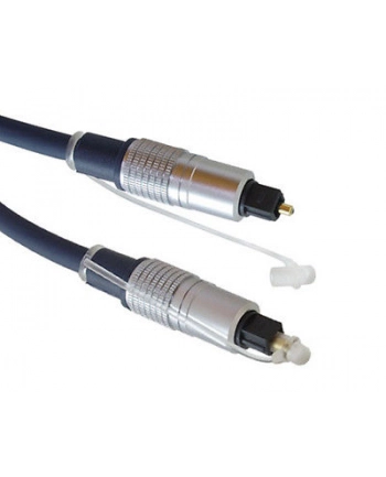 Kabel Toslink Lwl Wtyk / Wtyk Gold Tip Metalowe Końcówki O 6mm Czarny 1 M