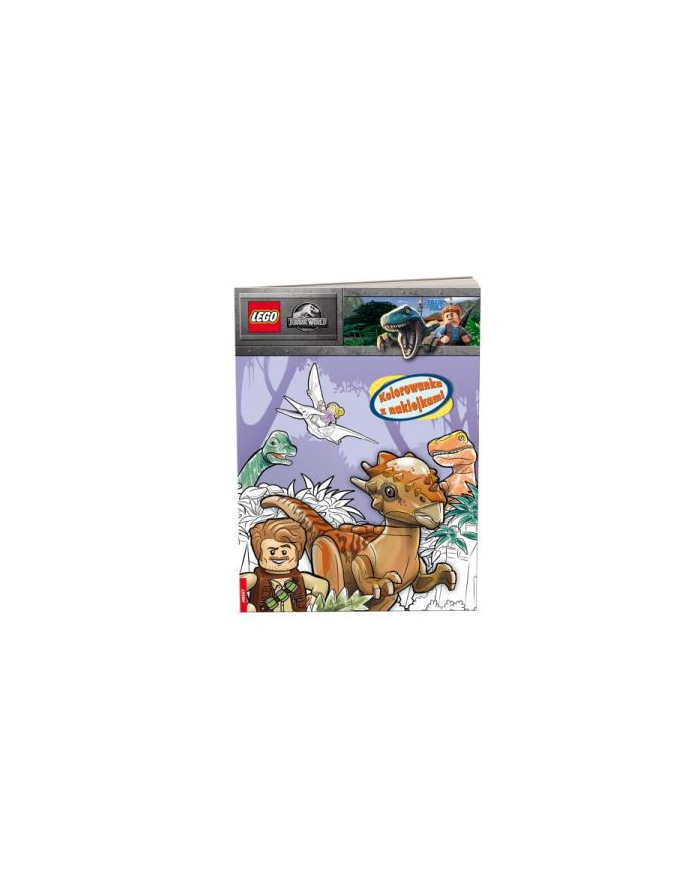 ameet Książka LEGO Jurassic World. Kolorowanka z naklejkami NA-6203 główny