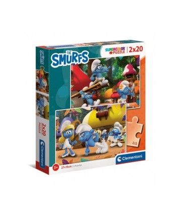 Clementoni Puzzle 2x20el Smerfy Smurfs 24789