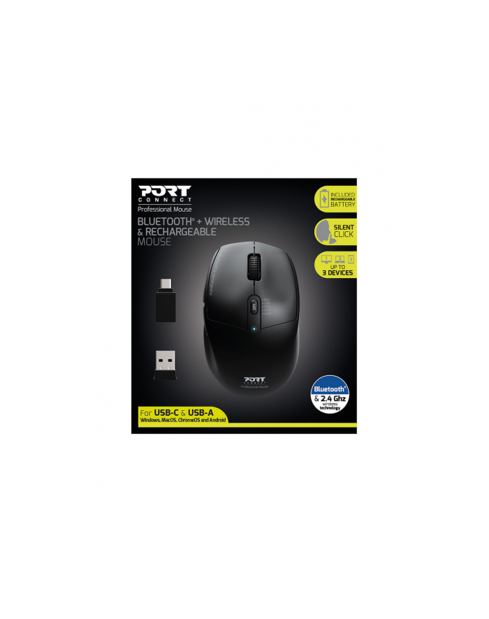 Mysz PORT D-ESIGNS 900715 OFFICE PRO RECHARGEABLE główny