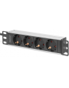 DIGITUS 10-calowa listwa zasilająca z profilem aluminiowym 4 gniazda 16A 4000W 250VAC 50/60Hz - nr 19