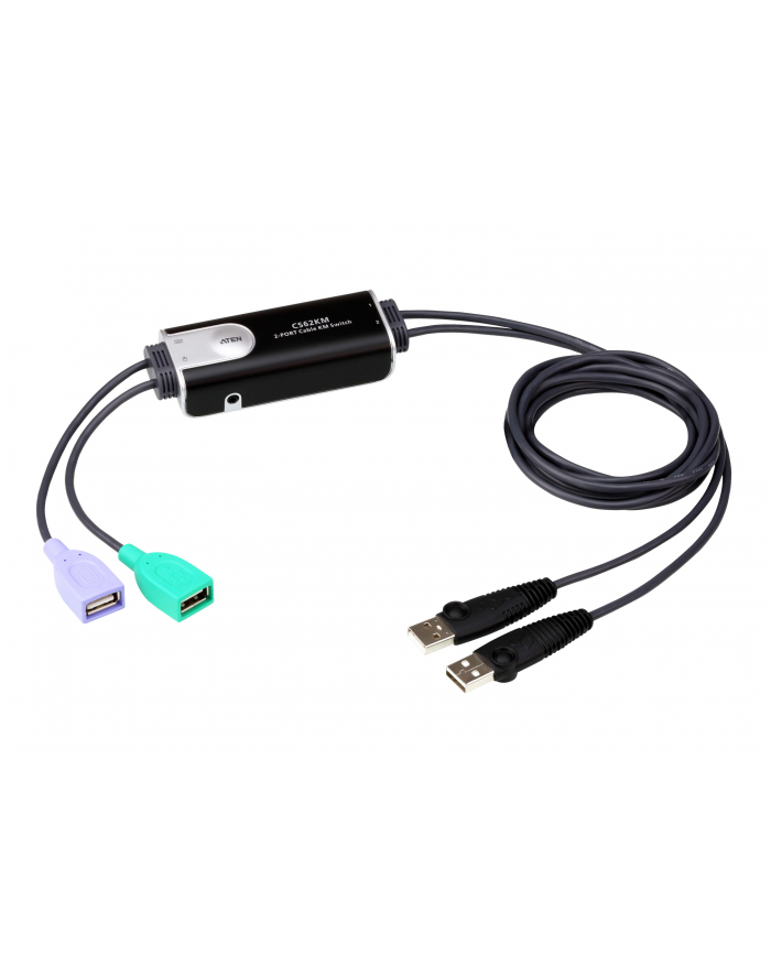 Aten 2Port USB Boundless Cable KM Switch (CS62KMAT) główny