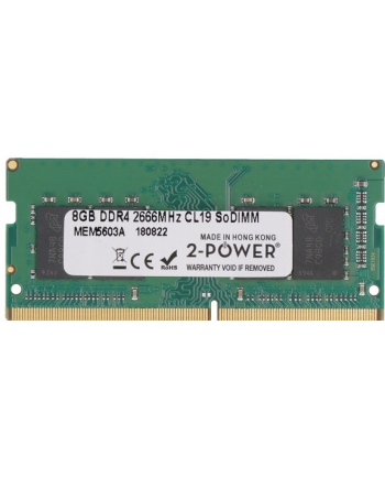 2-Power Pamięć Ram 1X 8Gb 2-Power So-Dimm Ddr4 2666Mhz Pc4-21300 (MEM5603A)