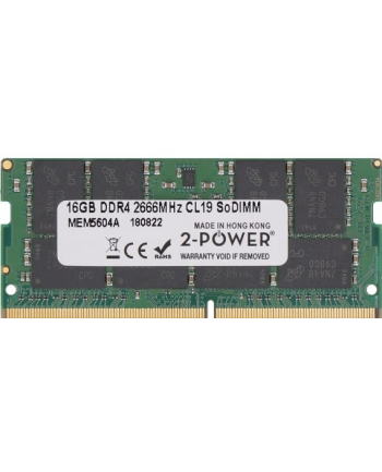 2-POWER Pamięć RAM 1x 16GB SO-DIMM DDR4 2666MHz PC4-21300 | MEM5604A
