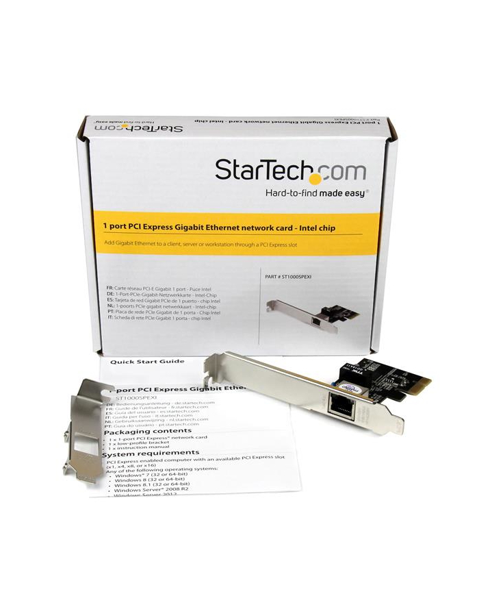 StarTech 1-Port Gigabit NIC - PCIe (ST1000SPEXI) główny
