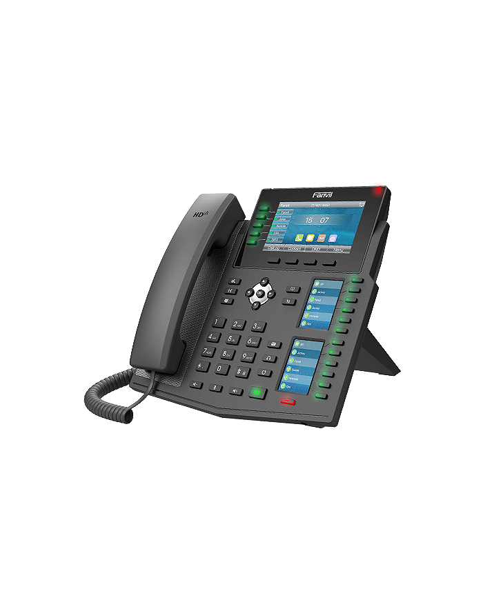 Fanvil X6U | Telefon VoIP | IPV6, HD Audio, RJ45 1000Mb/s PoE, 3x wyświetlacz LCD główny