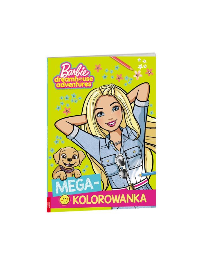Megakolorowanka Barbie Dreamhouse Adventures naklejki do kolorowania KOL-1202 AMEET główny