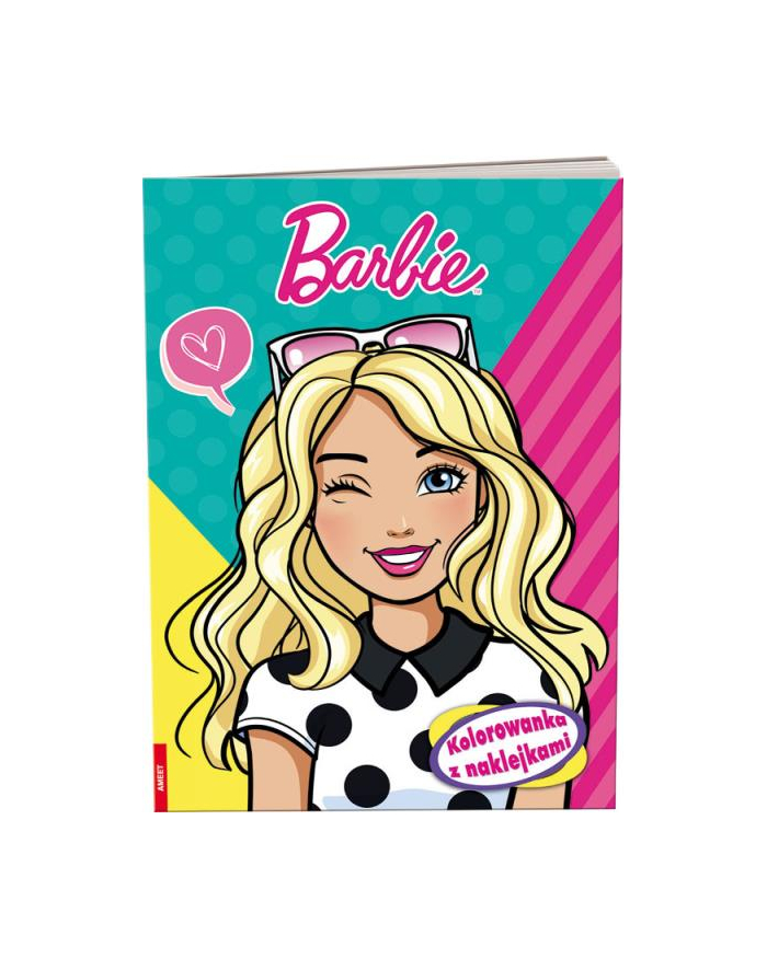 Książka Barbie. Kolorowanka z naklejkami NA-1109 AMEET główny