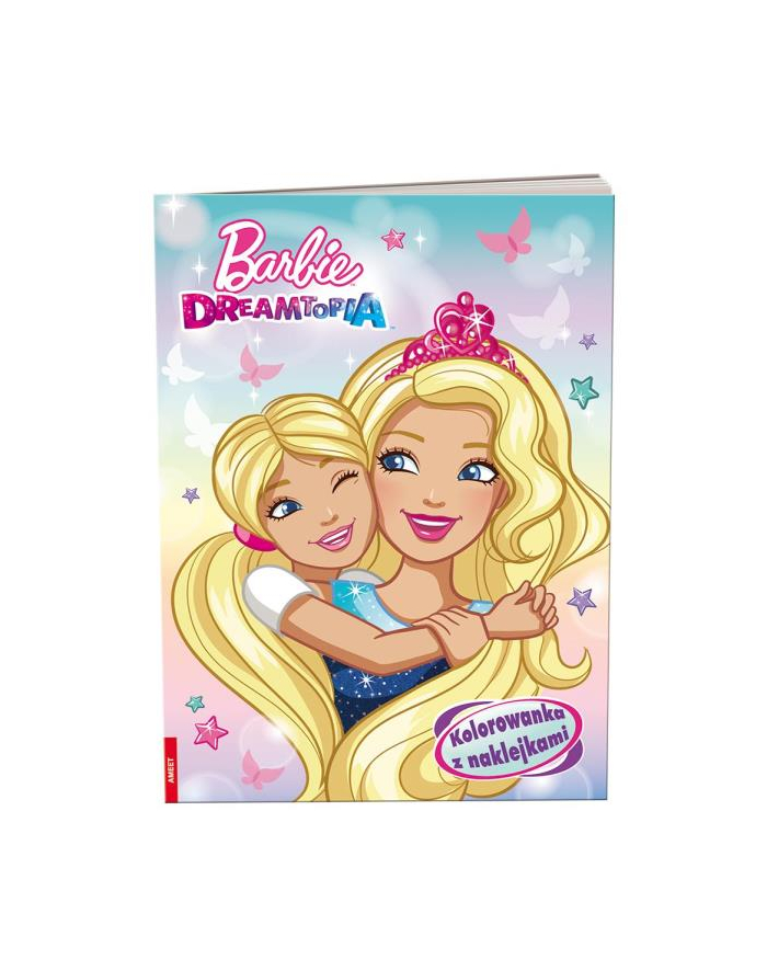 Książka Barbie Dreamtopia. Kolorowanka z naklejkami NA-1401 AMEET główny