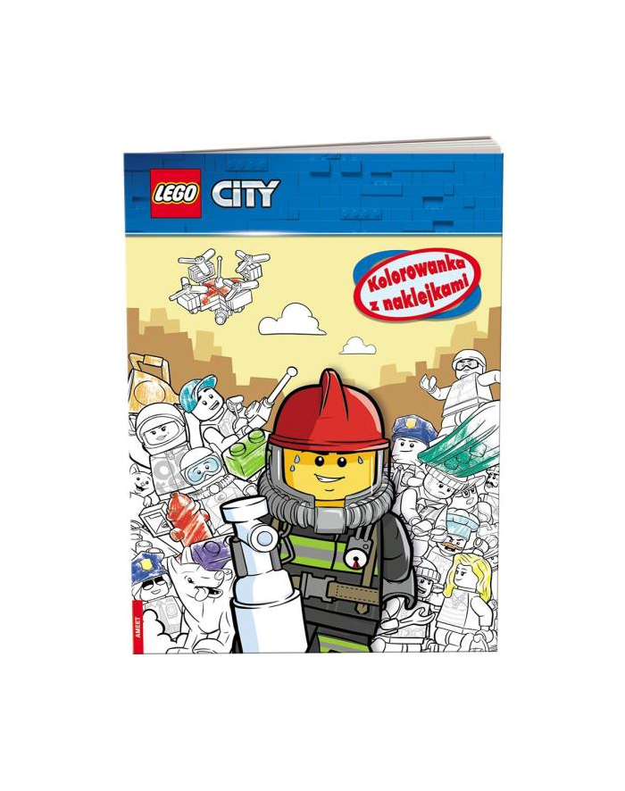 ameet Książka LEGO CITY. Kolorowanka z naklejkami NA-6001 główny