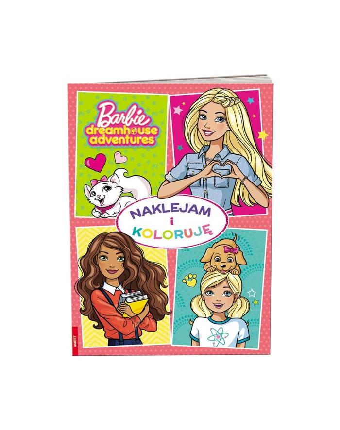 ameet Książka Barbie Dreamhouse Adventures. Naklejam i koloruję NAK-1201 główny