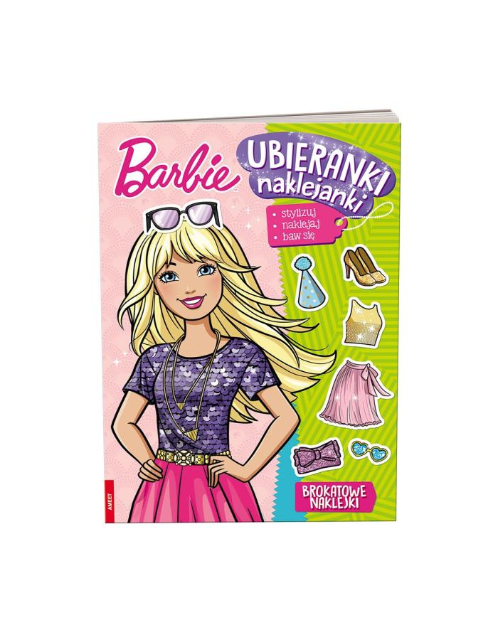 Książka Barbie. Ubieranki naklejanki SDU-1104 AMEET główny