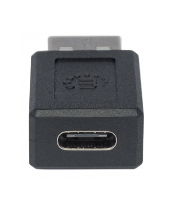 Adapter USB Manhattan USB-C - USB-A Czarny (354653)