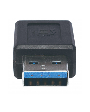 Adapter USB Manhattan USB-C - USB-A Czarny (354714)