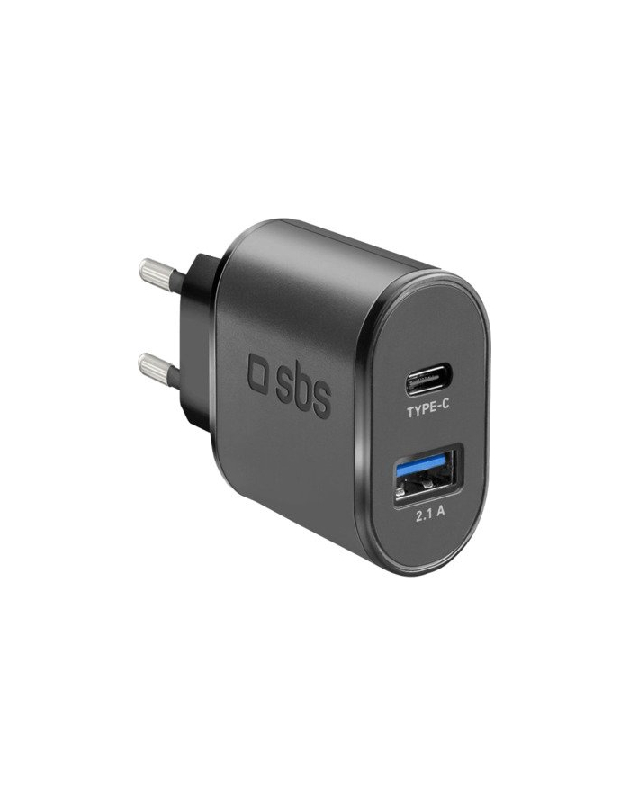 SBS USB + USB-C 15W Czarny (TETRAVUSBTC2AFAST) główny