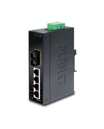 PLANET ISW-511 Switch Przemysłowy 4 x 10/100Mbps + 1 x FX  SC  MM do 2km nr 2