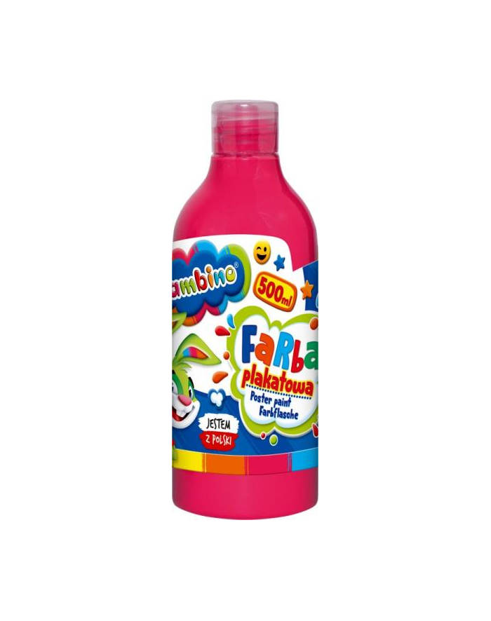 majewski Farba plakatowa w butelce 500 ml różowa bambino główny