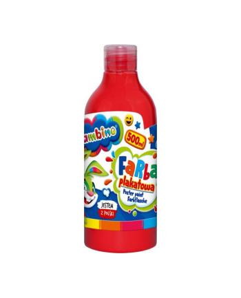 majewski Farba plakatowa w butelce 500 ml czerwona bambino