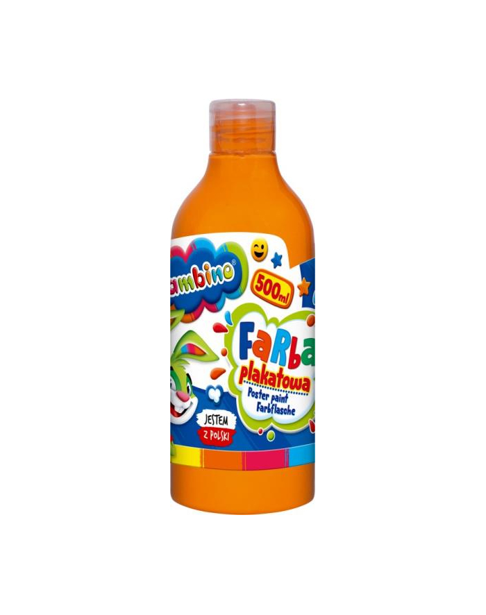 majewski Farba plakatowa w butelce 500 ml pomarańczowa bambino główny