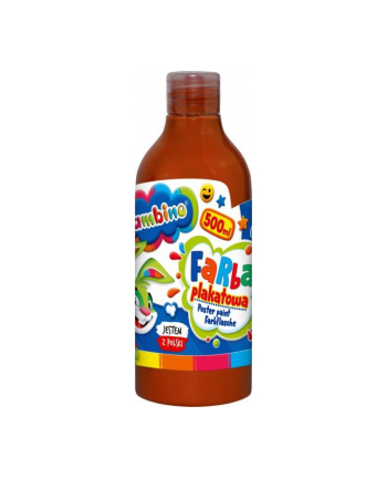 majewski Farba plakatowa w butelce 500 ml brązowa bambino