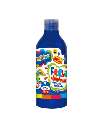 majewski Farba plakatowa w butelce 500 ml niebieska bambino