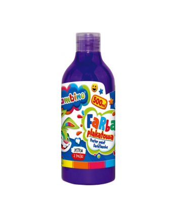 majewski Farba plakatowa w butelce 500 ml fioletowa bambino