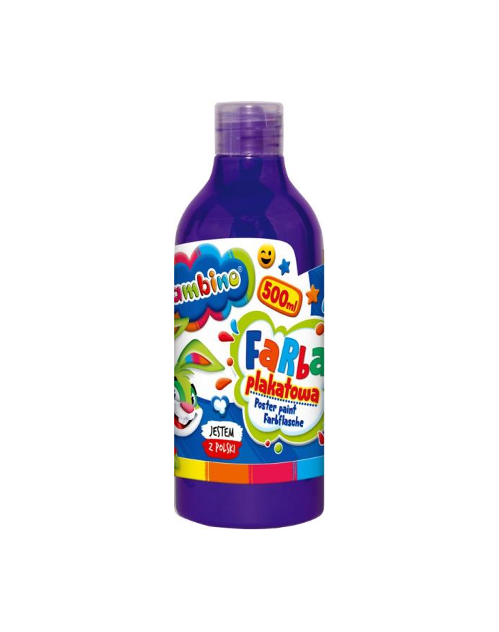 majewski Farba plakatowa w butelce 500 ml fioletowa bambino główny