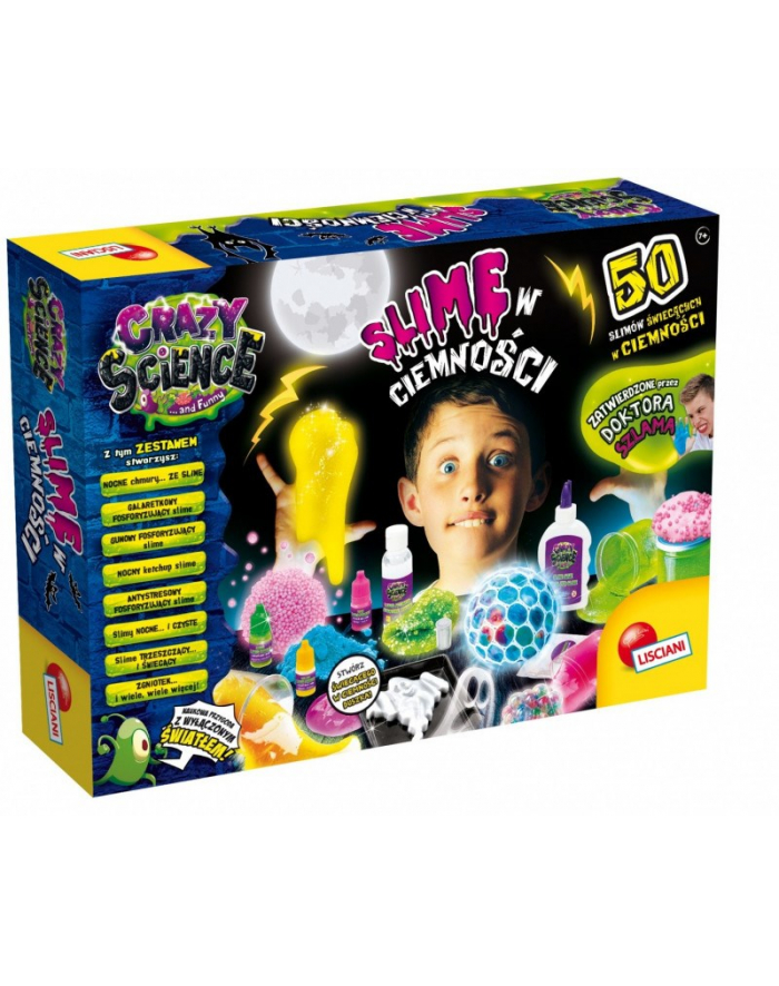 lisciani giochi Crazy Science Slime W ciemności 89239 LISCIANI główny