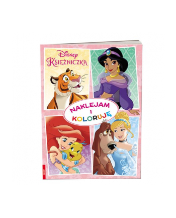 ameet Książka Disney Księżniczka. Naklejam i koloruję. NAK-9106
