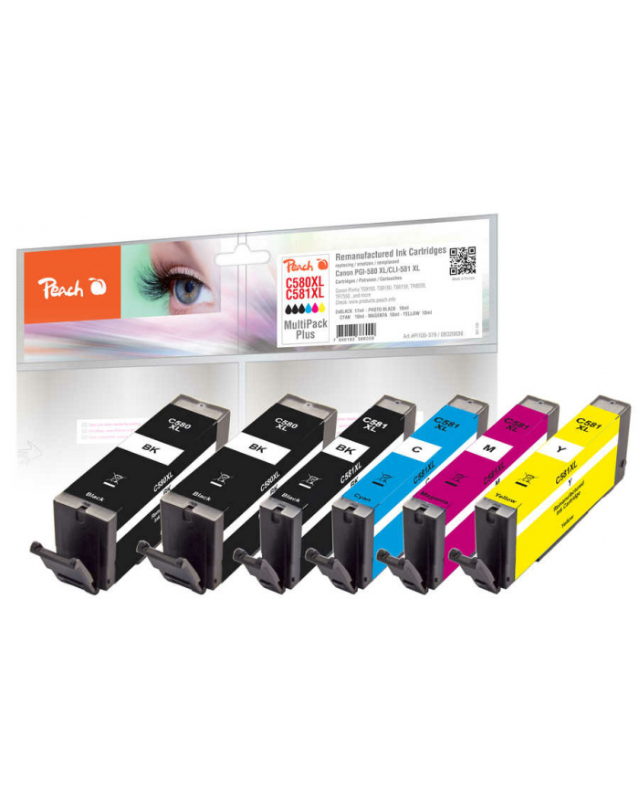Peach Ink Economy Pack Plus PI100-379 (compatible with Canon PGI-580XL, CLI-581XL) główny