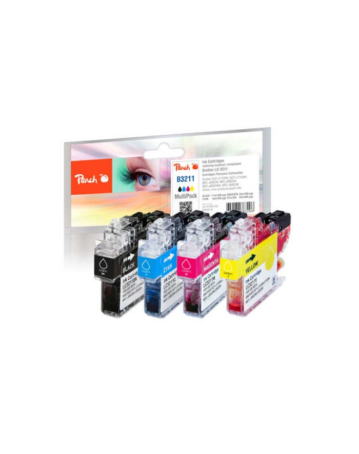 Peach Ink Economy Pack PI500-252 (compatible with Brother  LC-3211VALP) główny