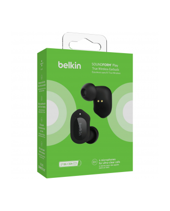 belkin Słuchawki bezprzewodowe douszne Soundform Play czarne